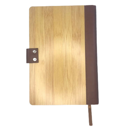 back view of our personalised bamboo notebook